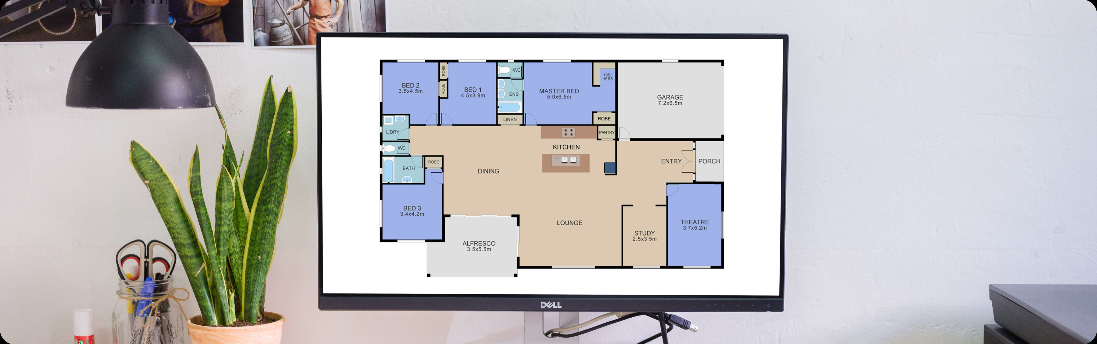 Tanomo Floor-plans full-color floor plan sample