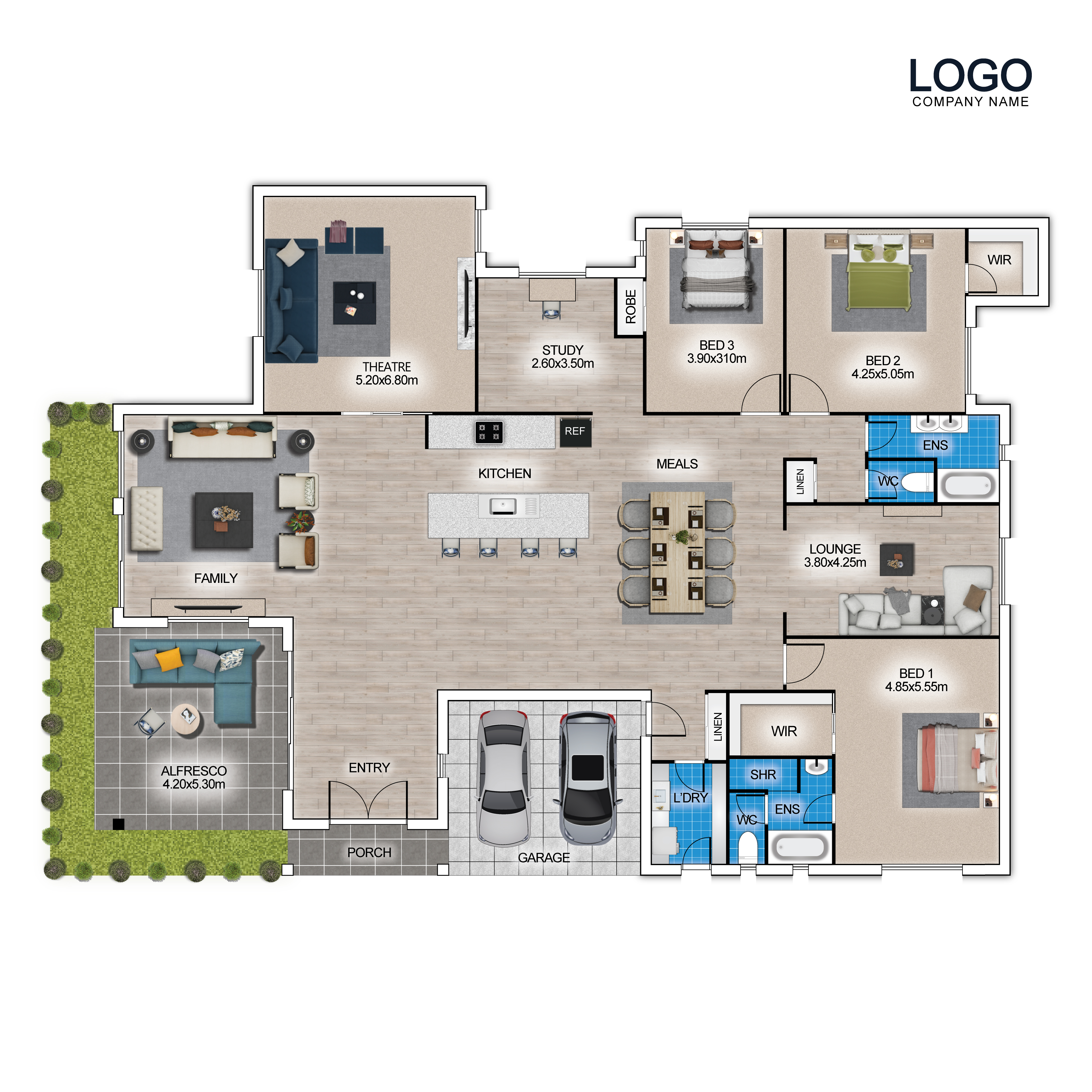 Custom floor plan templates sample