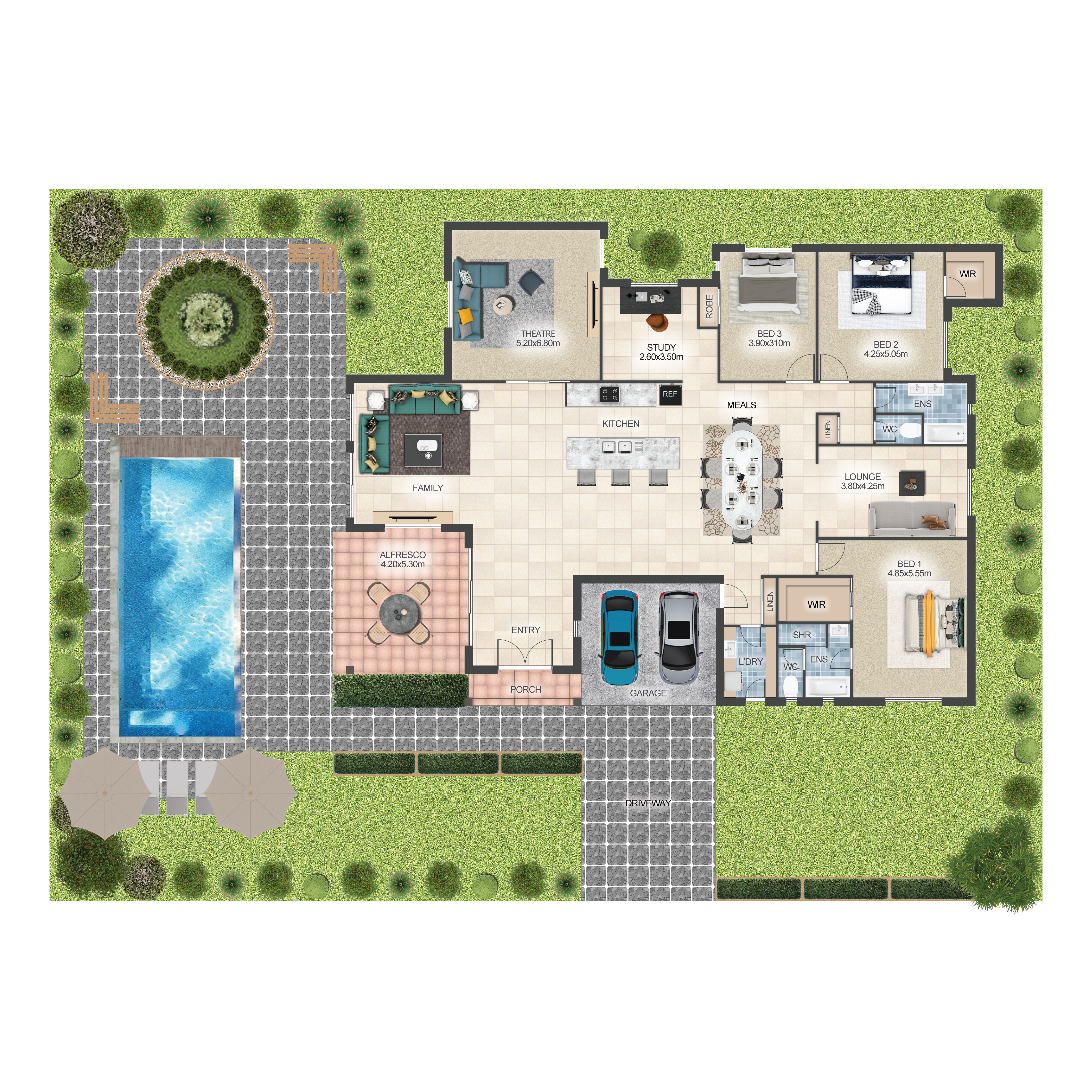 Site plan combination sample 1
